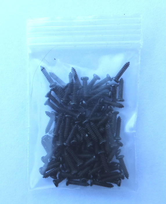 Bag of model railway track screws or track pins